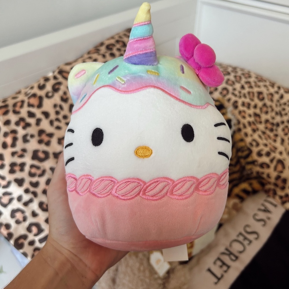 Hello Kitty Unicorn Plush Toy - Pink and White Squishmallow